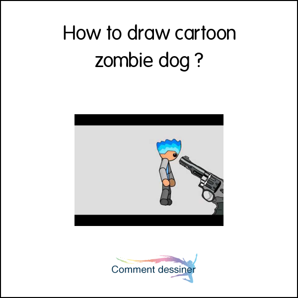 How to draw cartoon zombie dog